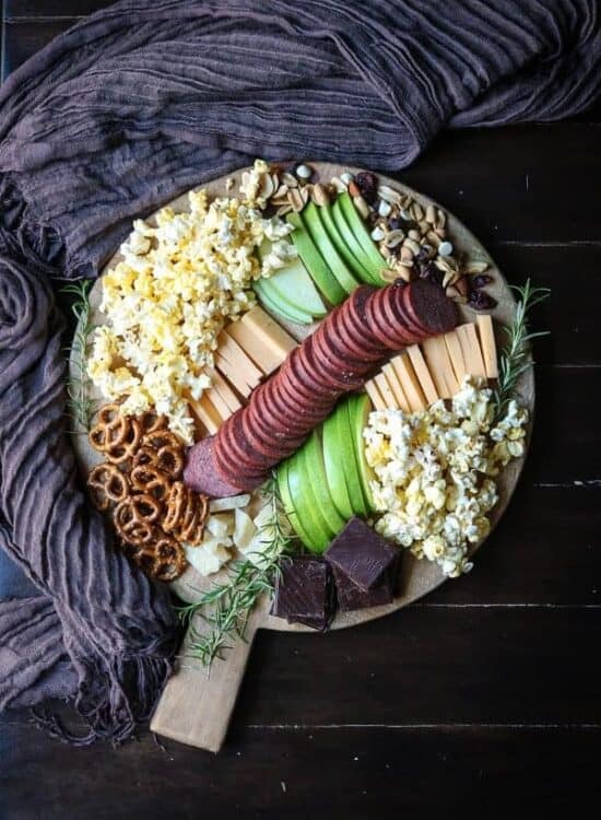 A Cheese Board perfect for movie night